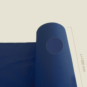 Bezugsstoff 1500mm. breit, 65% Polyester, 35% Baumwolle, dunkelblau