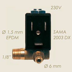 Sama 2003 DX 1/8"IA Schlauchhalter 220 V Magnetventil